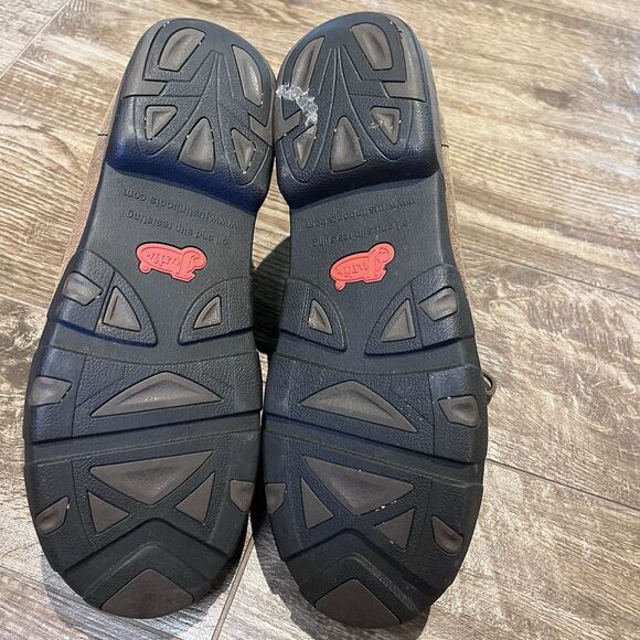 Justin Cappie Soft Toe Work Shoes Mens 11.5 Brown 4\